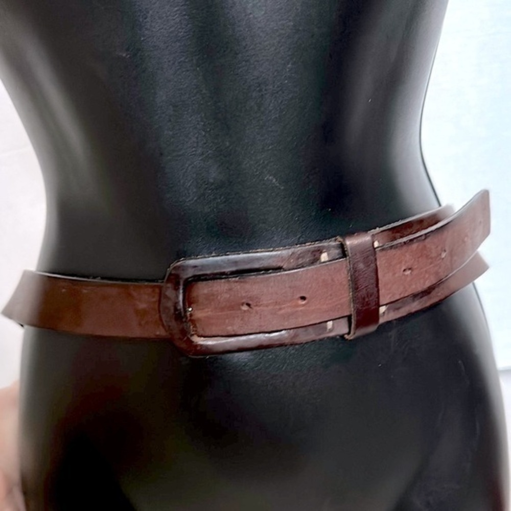 Frank Daniel VINTAGE Brown Leather Belt size 38
